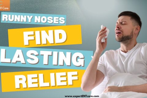A man with a runny nose found relief after treatment by expert ENT care in Fort Worth, TX