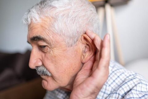An elderly man with hearing loss needing an ENT doctor in Fort Worth, TX